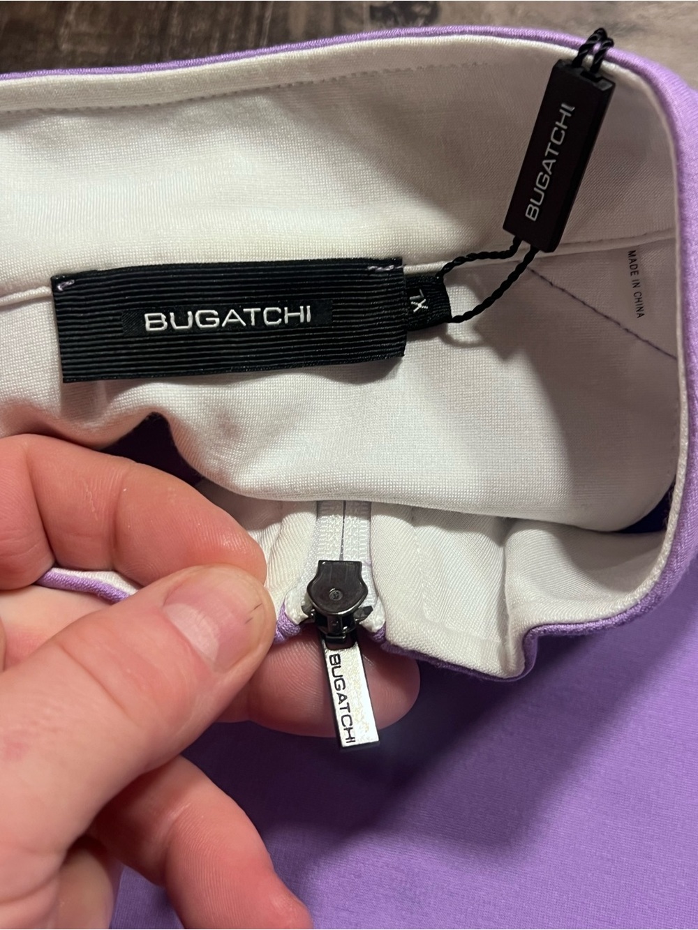 XL Bugatchi Men’s 1/4 Zip Purple NWT